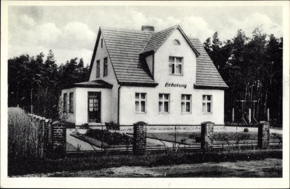 Postcard Trassenheide on Usedom, house recreation, Strandstraße 1