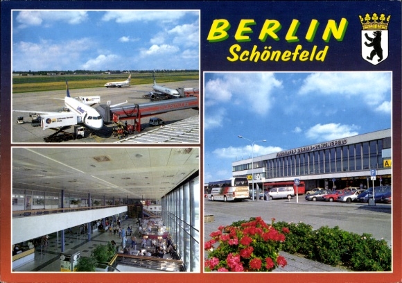 Ak Schönefeld bei Berlin, Flughafen, Flugzeuge, Terminal