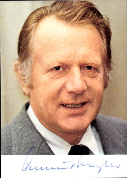 PC politician Helmut Engler, autograph