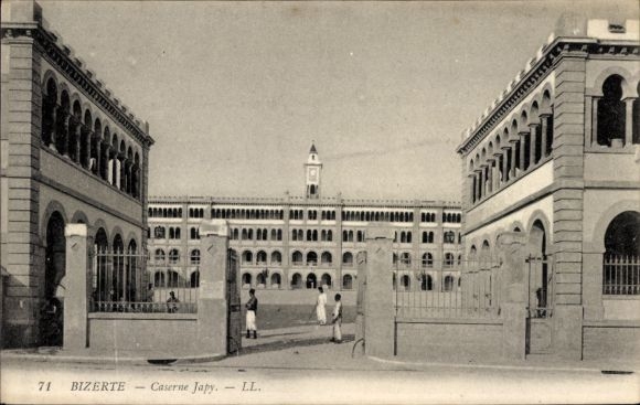 Postcard Bizerte Tunisia, Japy Barracks