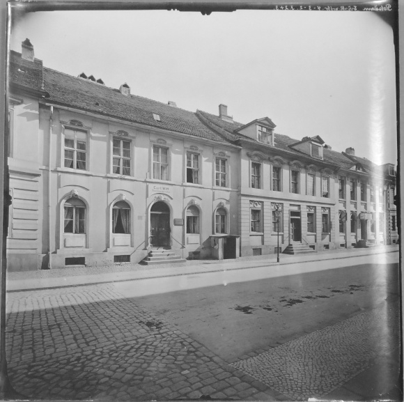 Photo Potsdam, 1912, Albrecht Meydenbauer, Bäckerstraße 1-5, carpentry shop, photogrammetry