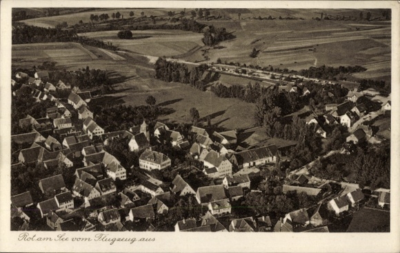 Ak Rot am See Württemberg, luchtfoto
