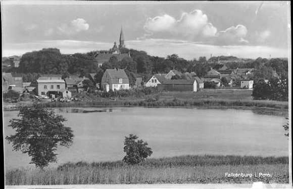 12 Negative von Falkenburg in Pommern, Schloss, Volkshochschule, Vansowstraße etc.