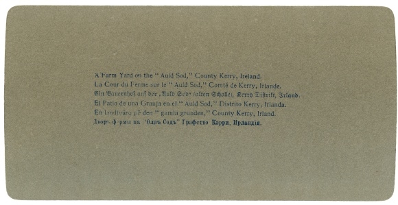 Stereo Photo County Kerry Ireland, A Farm Yard on the Auld Sod, farmhouse, farm animals