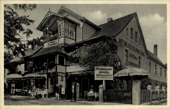 Postcard Bad Suderode Quedlinburg in the Harz Mountains, Müllers Pension Haus Trarbach