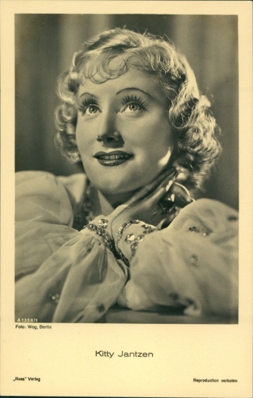 Postcard actress Kitty Jantzen, portrait, Ross Verlag A 1358 1