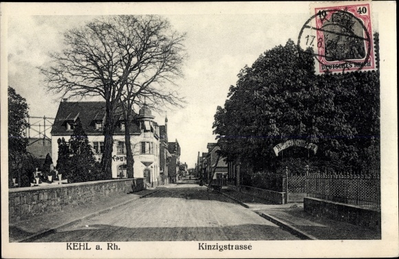 Postcard Kehl am Rhein, Kinzigstrasse, cemetery