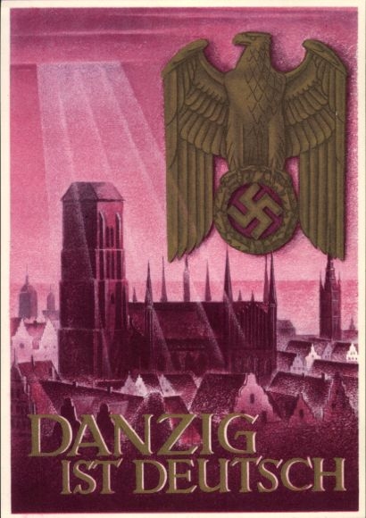 Postal stationery artist Postcard Klein, Gottfried, Danzig is German, WHW