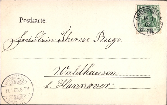 Ansichtkaart Oederquart Nedersaksen, Good Eggerkamp