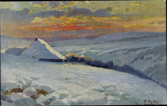 Artist PC Reiss, Fritz, winter in the Black Forest, snow