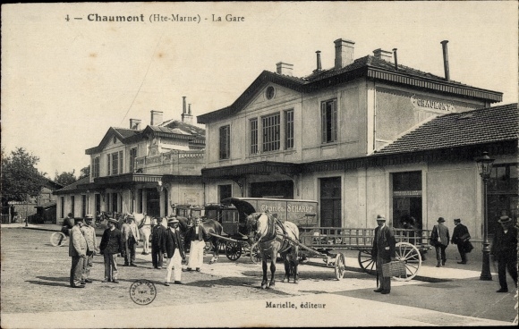 Ak Chaumont Haute-Marne, La Gare