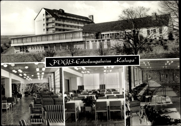 Ak Schnett Masserberg im Thüringer Schiefergebirge, JDGB Erholungsheim Kaluga