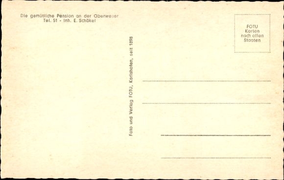 Postcard Beverungen in North Rhine Westphalia, Villa Ostertal