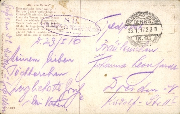 Artysta KP Thiele, Arthur, Na wakacjach, W przytulnym domu, Żołnierz, Fajka, Rodzina, Kołyska