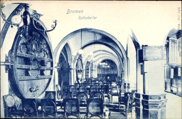 Postcard Bremen, Rathskeller