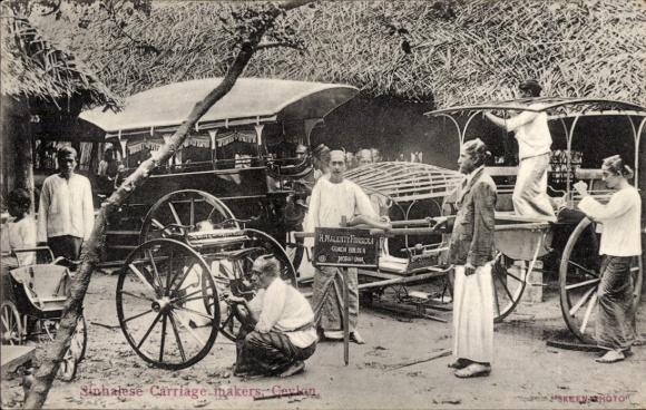 Ak Sri Lanka Ceylon, Sinhalesische Wagenbauer