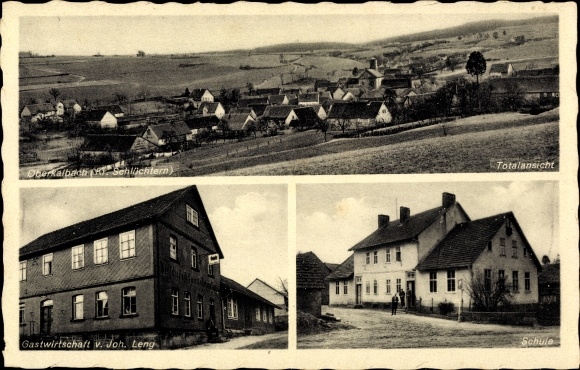 PC Oberkalbach Kalbach Hessen, school, inn, total view