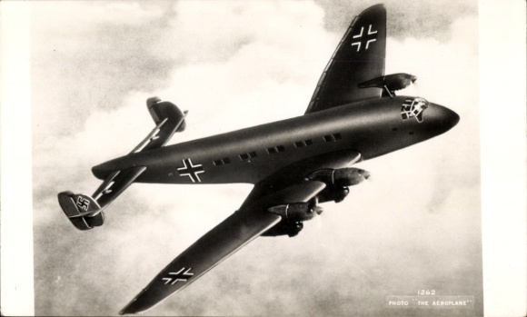 Ak Deutsche Luftwaffe, Militärflugzeug, Junkers Ju90