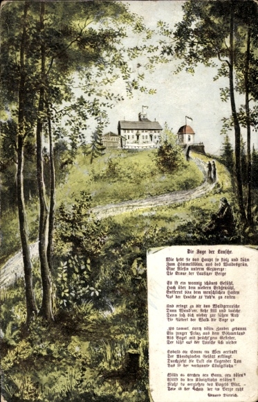 Ak Waltersdorf Großschönau Oberlausitz, De legende van de Lausche