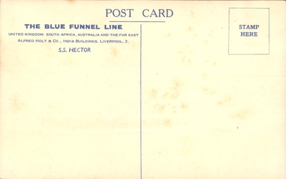 AK-stoomboot SS Hector, Blue Funnel Line