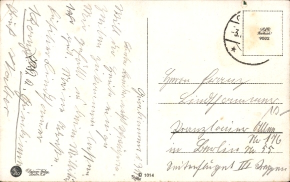 Postcard Gussew Gumbinnen East Prussia, Friedrichstraße with Infantry Barracks