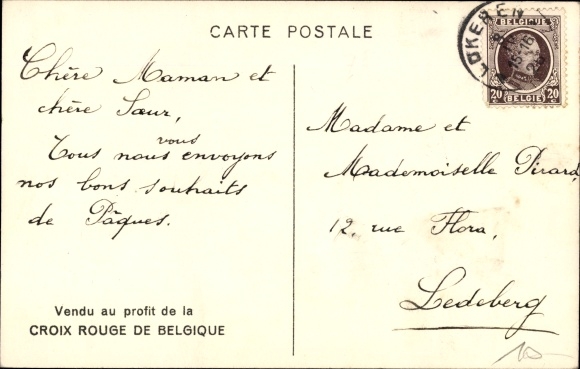 Artist Postcard Salzedo, Maggie, Red Cross Youth