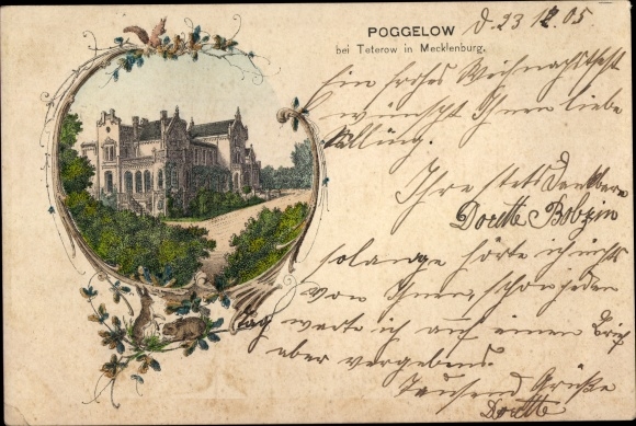 KP Poggelow Schwasdorf w Meklemburgii, dwór