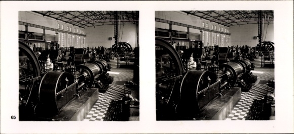 Stereo spatial image photo &quot;The NS model companies&quot;, III 65, No. 375, Sophia Jacoba hard coal mine