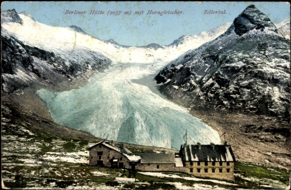 Postcard Ginzling Mayrhofen Tirol, Berliner Hütte, Zillertal