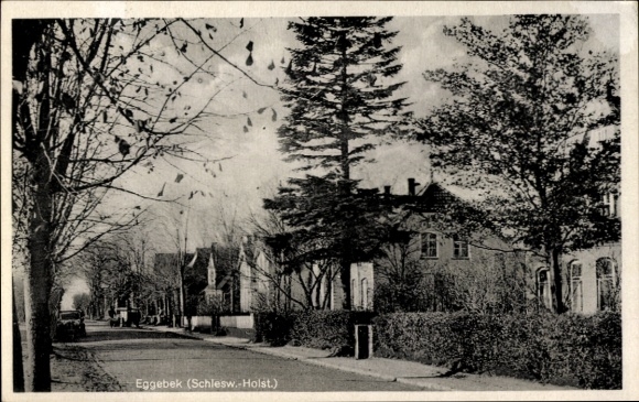 Ak Eggebek in Schleswig, Straße, Häuser