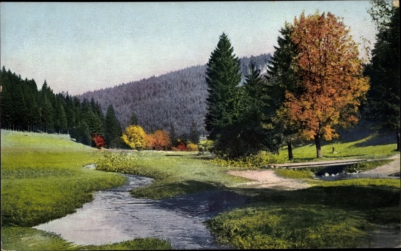 PC Autumn in Thuringia, motif from the Ilmtal near Stutzerbach