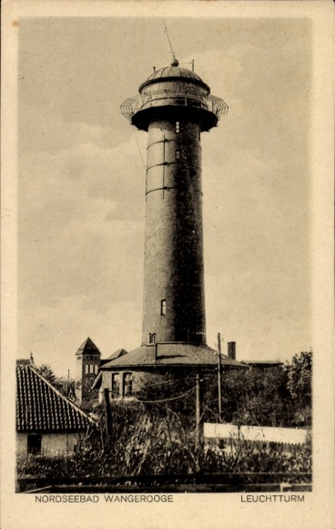 Ak Nordseebad Wangerooge in Ostfriesland, Leuchtturm