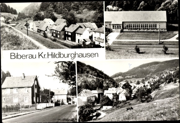 Postcard Biberau Schleusegrund Thuringia, Engenstein, Biberschlag, Lichtenau, FDGB-Kulturhaus Robert Stamm