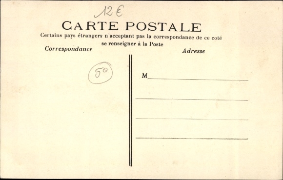 Postcard Paris V, Rue Monge, in the background the Sainte Chapelle