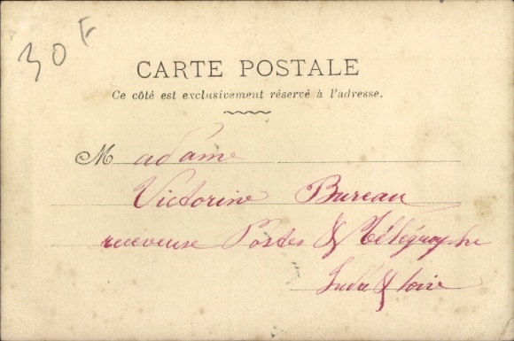Postcard Mademoiselle Printemps, Lady with Bird on her Hand