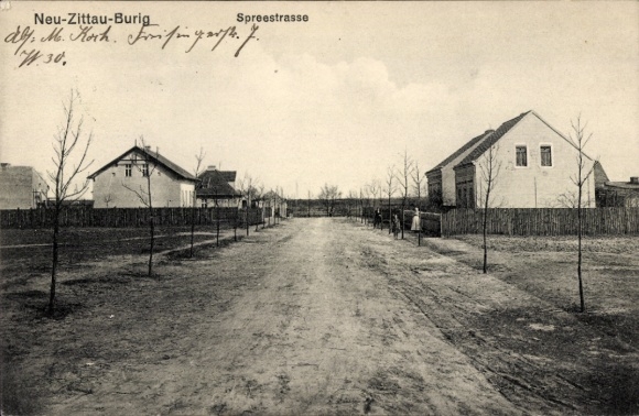 Postcard Burig Gosen Neu Zittau Brandenburg, Spreestraße