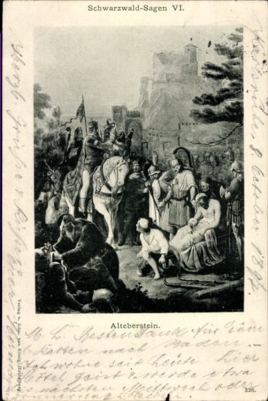 Postcard Black Forest Legends VI, Alteberstein