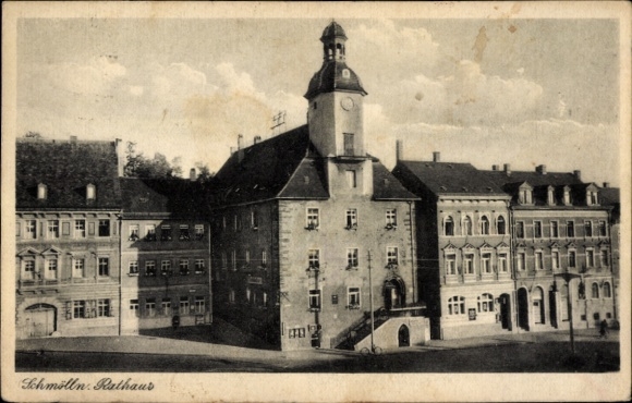 Ak Schmölln in Thüringen, Blick auf das Rathaus, Ratskeller