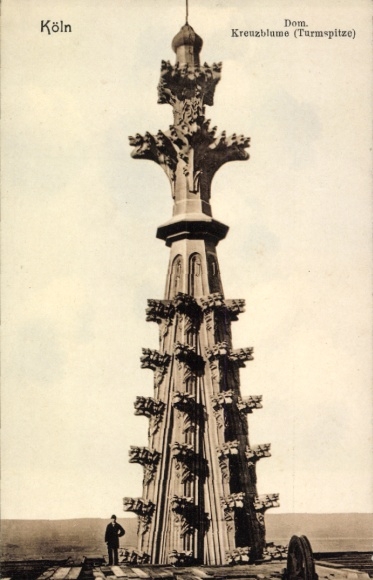 PC Cologne on the Rhine, finial, spire, cathedral, Cologne
