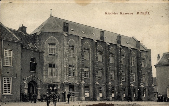 Postcard Breda North Brabant Netherlands, monastery barracks