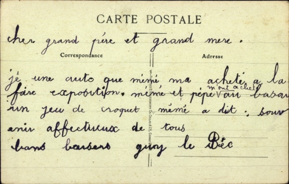 PC Quimper Finistère, Edition Anglaret, 8 Jeune Homme de Quimper