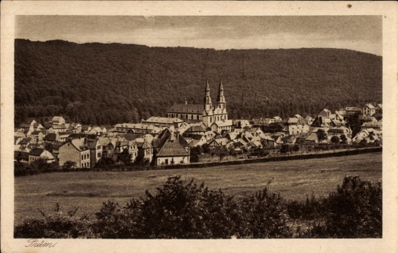Postcard Prüm in the Eifel, general view