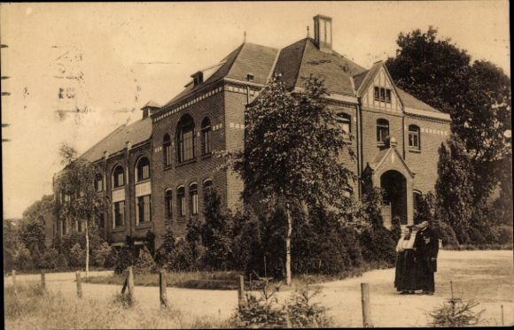 Postcard Hamburg Nord Alsterdorf, Assembly Hall, Institution