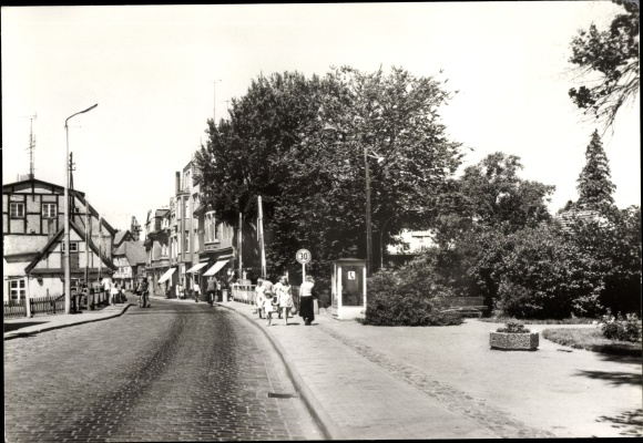 Postcard Lübz in Mecklenburg, Rudolf Breitscheid Strasse