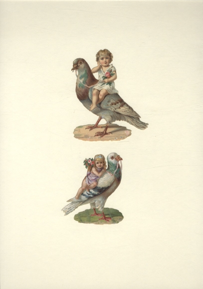 2 wafers children with dove, approx. 10 x 8.5 cm and 7.5 x 7 cm