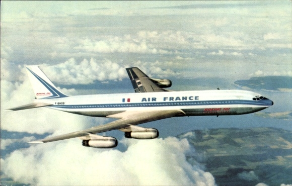 KP Francuski samolot pasażerski Air France, Boeing 707 Intercontinental, F-BHSB