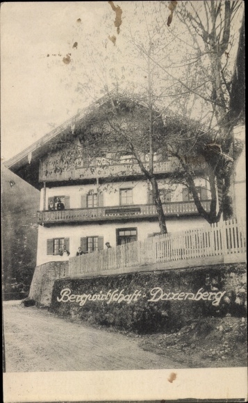 Postcard Unterwössen in Upper Bavaria, Gasthof Daxenberg