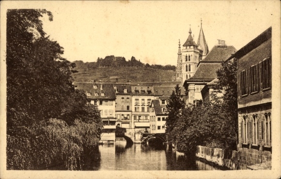 Ak Esslingen am Neckar, Teilansicht