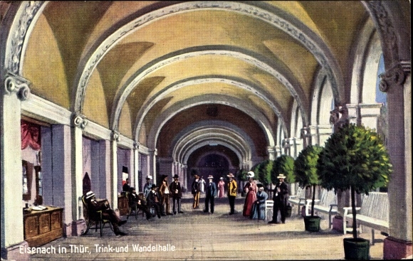 Postcard Eisenach in Thuringia, nice detailed view