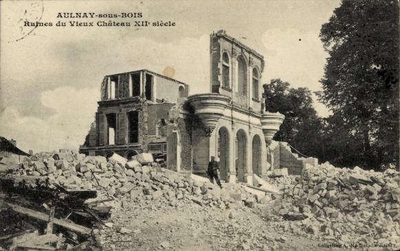 Ak Aulnay sous Bois Seine Saint Denis, Ruines du vieux Château
